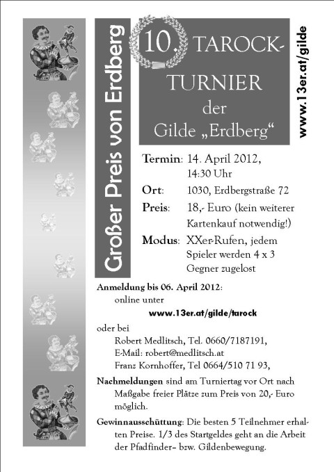 Einladung Tarockturnier Mai 2012